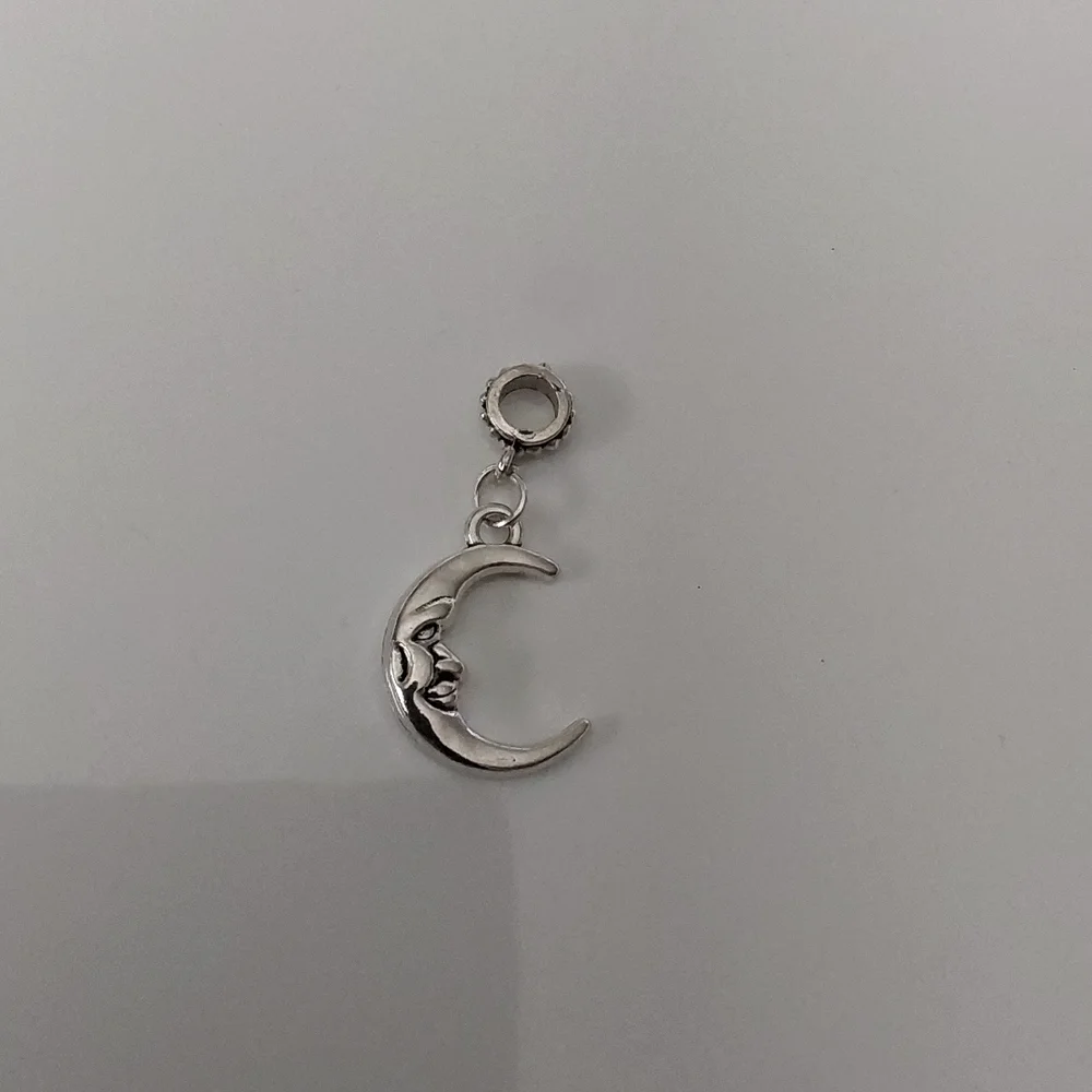 Crescent moon Dangle Charms Will FIT Pandora